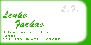 lenke farkas business card